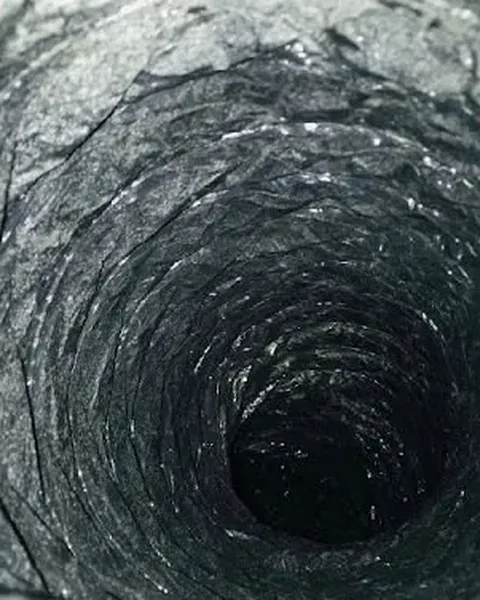 After: The return duct after deep cleaning